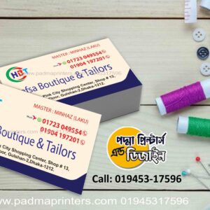 Tailoring Visiting Card